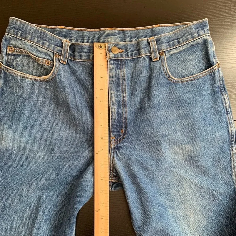 Vintage Oshkosh‎ Bgosh Denim Blue Jeans Scovill Zip Men's 36x30